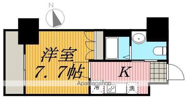 プラウドフラット浅草駒形(1K/7階)の間取り写真
