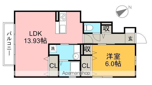 スバルホーム(1LDK/1階)の間取り写真