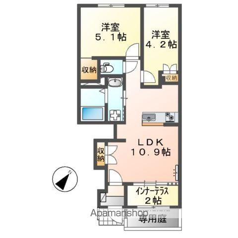 カノープス(2LDK/1階)の間取り写真