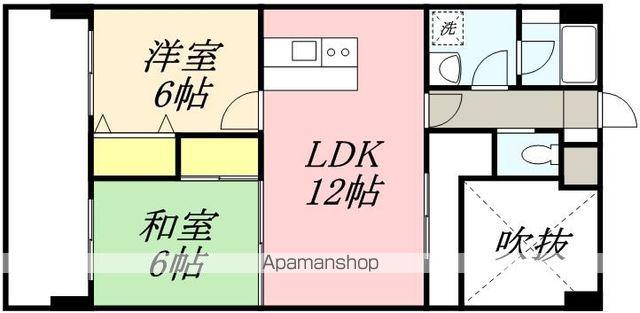 YGM新橋21(2LDK/7階)の間取り写真