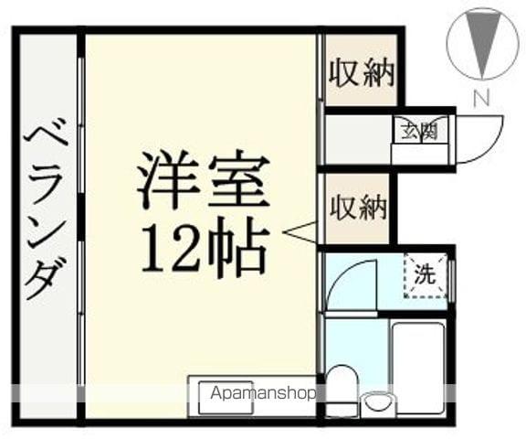 学勝マンション(ワンルーム/1階)の間取り写真