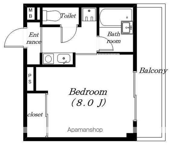 クッキィーセタ(1K/3階)の間取り写真