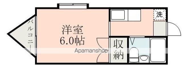 グリーンコーポ阿部(1K/2階)の間取り写真