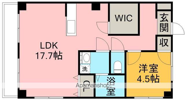 吉田ハイツ(1LDK/2階)の間取り写真