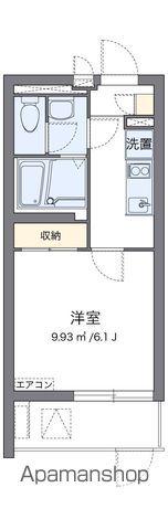 クレイノのぞみA(1K/1階)の間取り写真