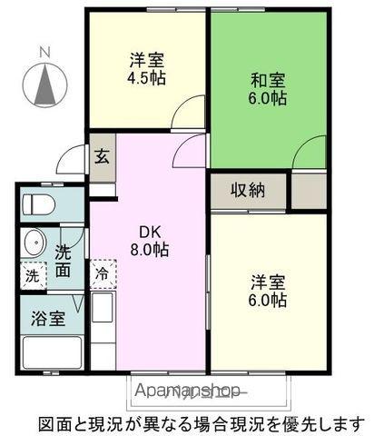 太田アーバン2(3DK/2階)の間取り写真