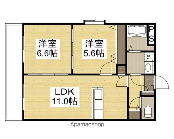 クレールコート Ⅱ(2LDK/2階)の間取り写真