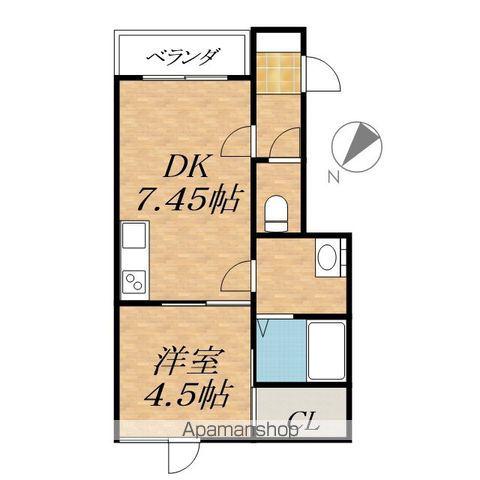 TOWN SEIRYOU(1DK/3階)の間取り写真