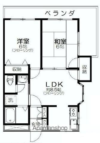 サンハウス桜台(2LDK/2階)の間取り写真