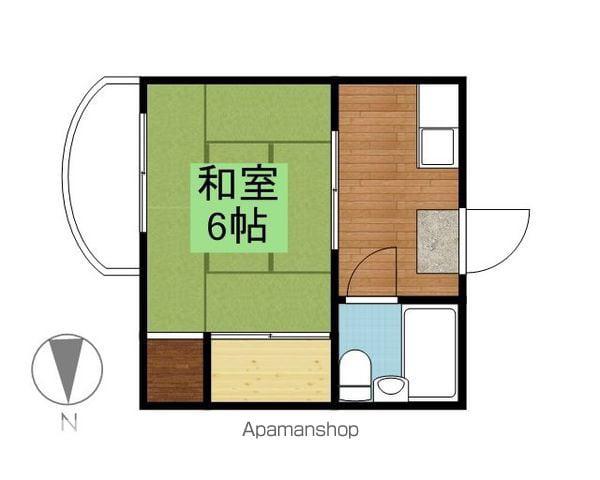 コーポ山吉(1K/1階)の間取り写真