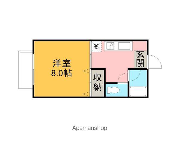 丸井ハイツ(1K/1階)の間取り写真