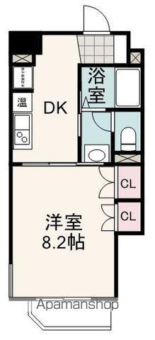 エンブル・ステージ(1DK/7階)の間取り写真