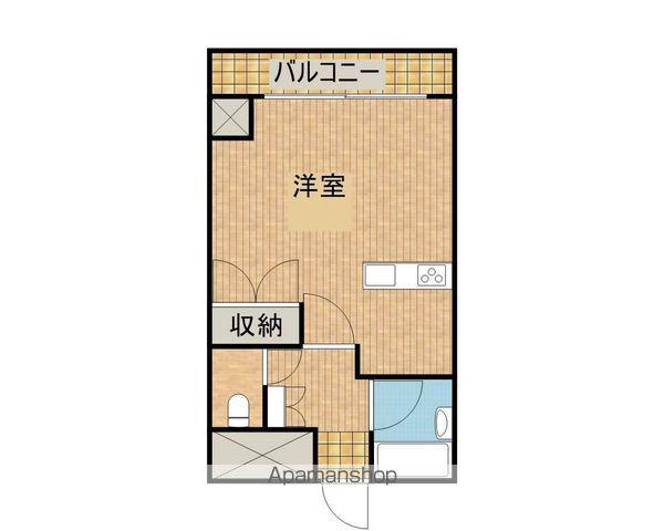 ジーピー14番館(ワンルーム/6階)の間取り写真