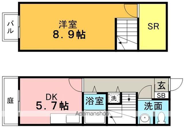 ソレイユ・ド・原田(1SDK)の間取り写真