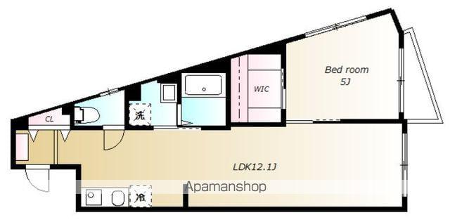 クレストール下馬(1LDK/2階)の間取り写真