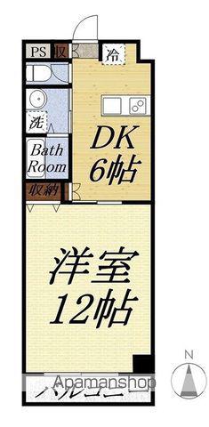 MP X番館(1DK/7階)の間取り写真