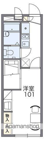 レオパレスフルハウス(1K/1階)の間取り写真