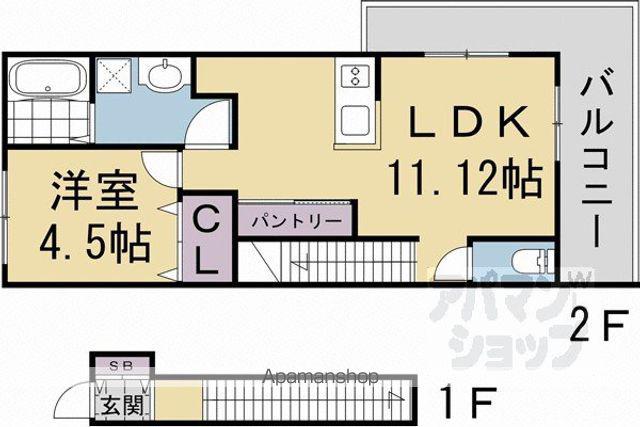 ROWELII(1LDK)の間取り写真