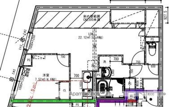 G.T.A. 中野坂上(1LDK/5階)の間取り写真