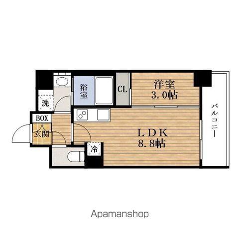 アーバネックスSHINMACHI Ⅱ(1LDK/4階)の間取り写真