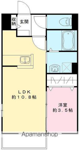 プルミエール野澤E(1LDK/2階)の間取り写真