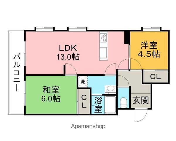 グレース篠木Ⅲ(3LDK/3階)の間取り写真