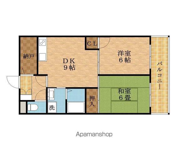 シャトーニッコー(2SLDK/3階)の間取り写真