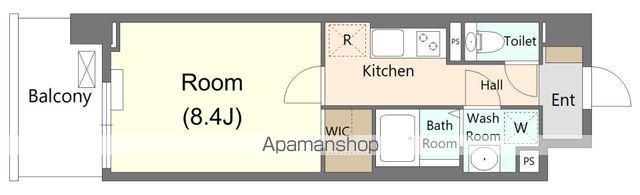 AXIA草津DC(1K/11階)の間取り写真