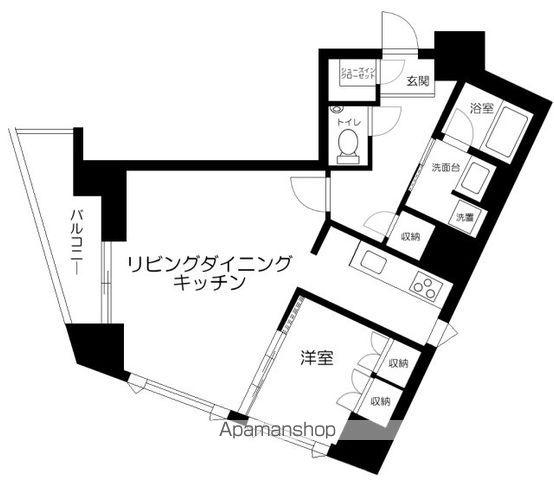 DELCCS白山(1LDK/9階)の間取り写真