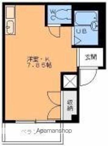 道後緑台ハイツ(ワンルーム/1階)の間取り写真