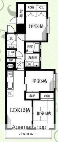 ガーデンテラス永田台(3LDK/2階)の間取り写真