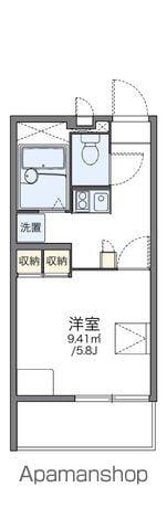 レオパレス南の風(1K/4階)の間取り写真