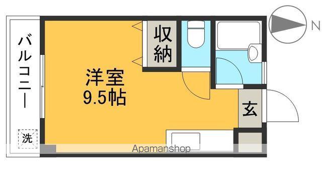 コーポMIKI Ⅰ(ワンルーム/2階)の間取り写真