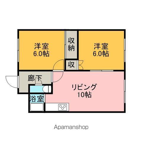 エイトハイツ(2LDK/2階)の間取り写真