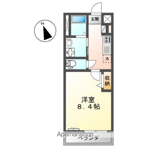 メゾン プラージュ(1K/2階)の間取り写真