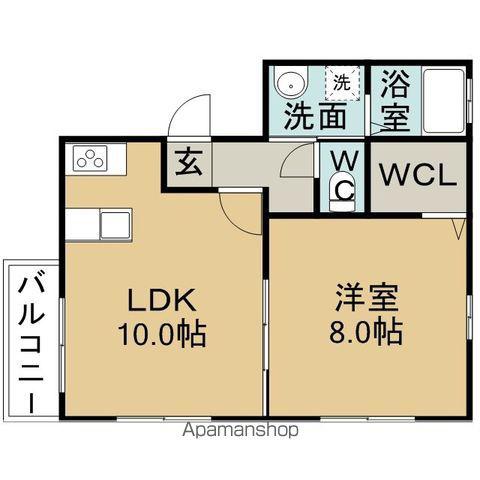 カーサ小幡緑地(1LDK/2階)の間取り写真