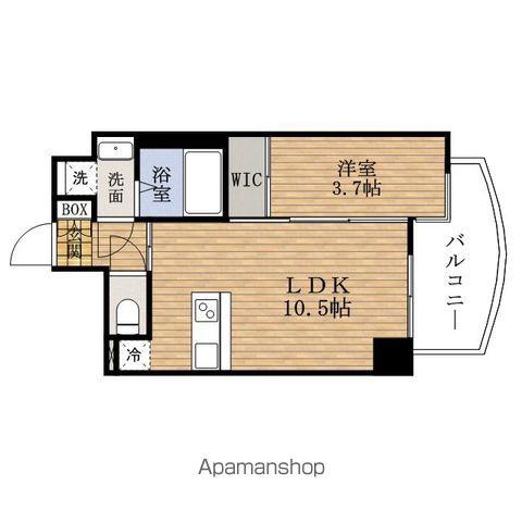 セレニテHOMMACHIグランデ(1LDK/2階)の間取り写真