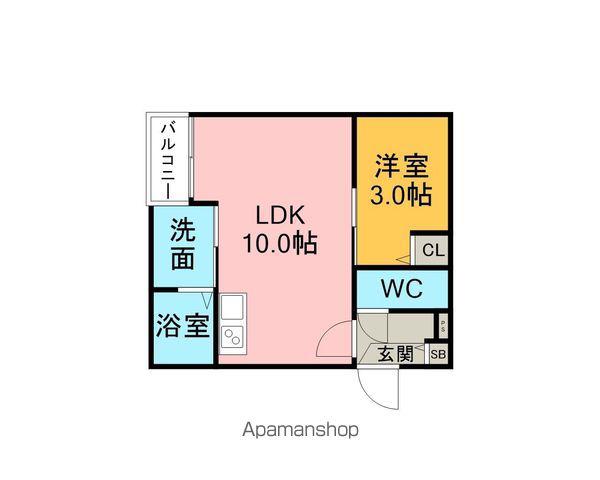 JACK HOREN2(1LDK/2階)の間取り写真