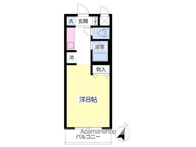 グレース・オノ(ワンルーム/1階)の間取り写真