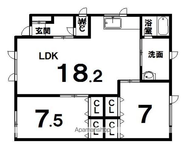 TOWN11A(2LDK)の間取り写真