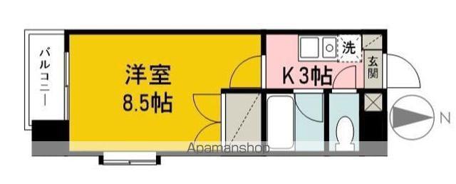 フェニックス東石井(1K/5階)の間取り写真