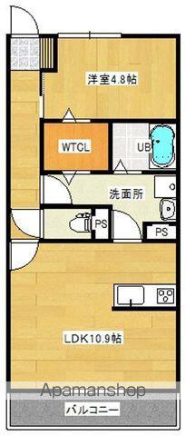 LIEN CORNOUILLER(1LDK/2階)の間取り写真