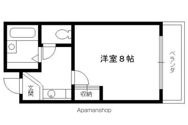 紫竹大門町マンション(1K/4階)の間取り写真