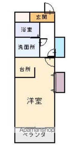 レヴェンテ・モンテ(ワンルーム/1階)の間取り写真