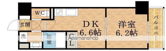 GRAMERCY JUSO-HIGASHI 1ST(1DK/4階)の間取り写真