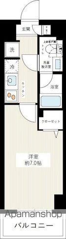 REXZY西川口AZⅢ(1K/3階)の間取り写真