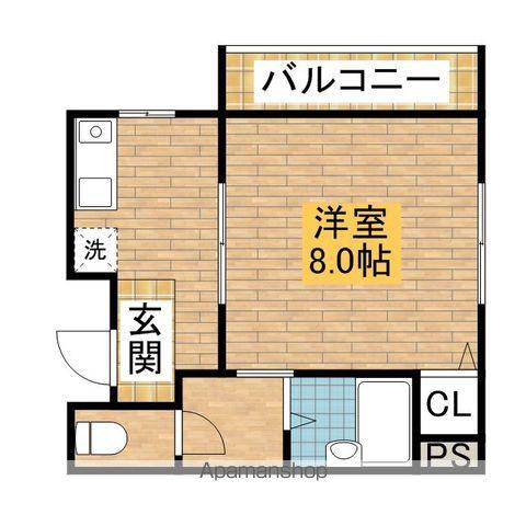 アーバンコスモ(1K/2階)の間取り写真