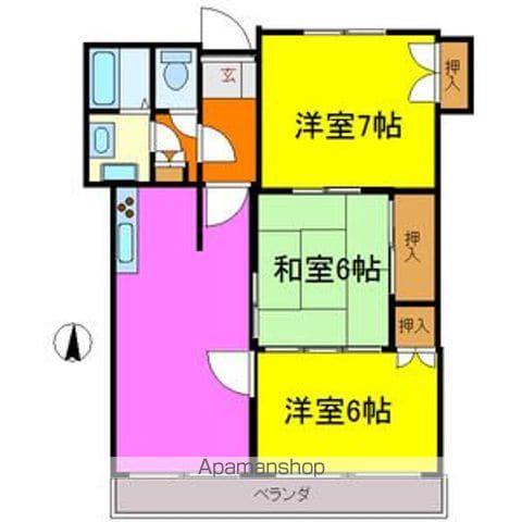 振甫ニューコーポ(3LDK/1階)の間取り写真