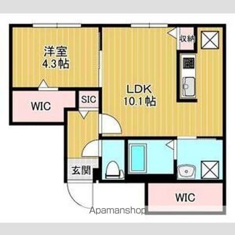 ALEGRIA厚別中央(1LDK/3階)の間取り写真
