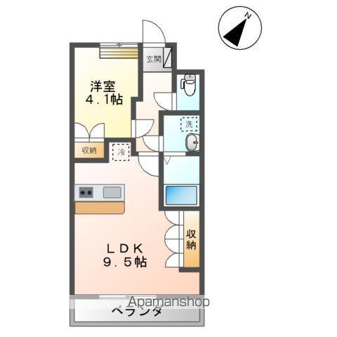 レガシー(1LDK/2階)の間取り写真
